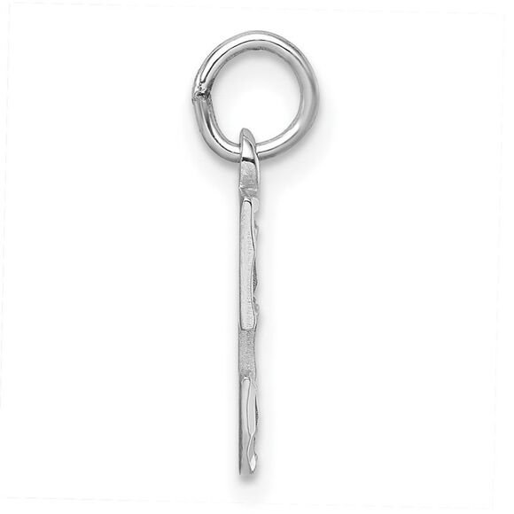 Sterling Silver, Varsity Collection, Small D/C Pendant, Number 5 - Picture 2 of 5